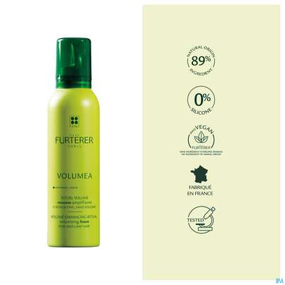 Sie sehen eine Packung Furterer Volumen Pflege Leave-in Schaum 200ml, Produktbild: 16 Furterer Volumen Pflege Leave-in Schaum 200ml, A-Nr.: 5439953 - 16