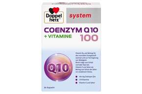 Sie sehen eine Packung Doppelherz system COENZYM Q10 100 + VITAMINE, Produktbild: 01 Doppelherz system COENZYM Q10 100 + VITAMINE, A-Nr.: 5677635 - 01