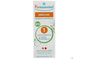 Sie sehen eine Packung Aetherische Oele Puressentiel/bio Gewuerznelke 5ml, Produktbild: 01 Aetherische Oele Puressentiel/bio Gewuerznelke 5ml, A-Nr.: 4934159 - 01