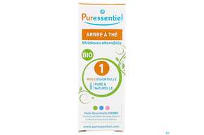 Sie sehen eine Packung Aetherische Oele Puressentiel/bio Teebaum 10ml, Produktbild: 01 Aetherische Oele Puressentiel/bio Teebaum 10ml, A-Nr.: 4934082 - 01