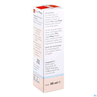 Sie sehen eine Packung Veterinaerprodukte Pha Augenpflege Hund +katze Lösung 20ml, Produktbild: 03 Veterinaerprodukte Pha Augenpflege Hund +katze Lösung 20ml, A-Nr.: 4996798 - 03