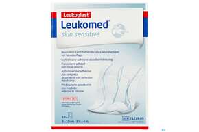 Wundverband Leukomed/skin Sensitive Vliesverband +auflage Steril 8x10cm 10st, A-Nr.: 5609042 - 01