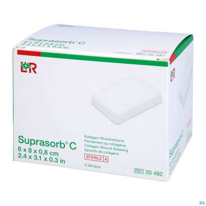 Wundverband Suprasorb Steril C Kollagen 6x 8x 0,8cm 5st, A-Nr.: 2203569 - 02