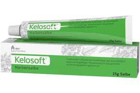 Sie sehen eine Packung Kelosoft Narbensalbe, Produktbild: 01 Kelosoft Narbensalbe, A-Nr.: 1144758 - 01