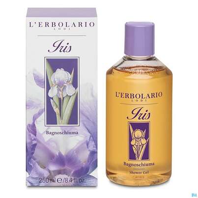Sie sehen eine Packung L Erbolario Bad +duschgel Iris 036.7 250ml, Produktbild: 01 L Erbolario Bad +duschgel Iris 036.7 250ml, A-Nr.: 3584591 - 01