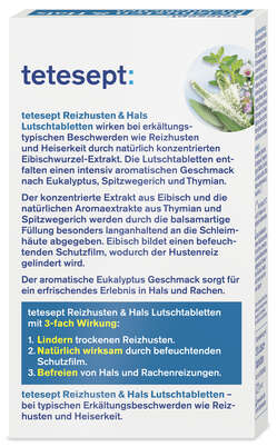 tetesept Reizhusten &amp; Hals Lutschtabletten 20Stk, A-Nr.: 4137799 - 03