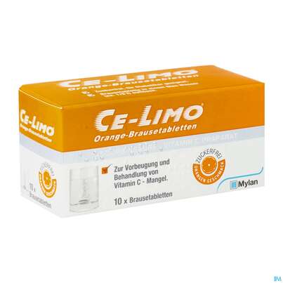 Ce-limo Orange Brausetabl 10st, A-Nr.: 0064359 - 02
