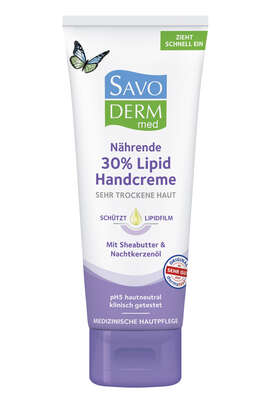 Savoderm med Nährende 30% Lipid Handcreme 75ml, A-Nr.: 5601069 - 01