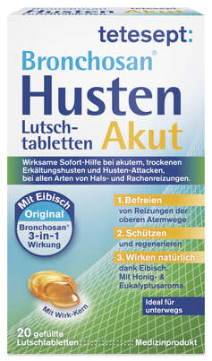 tetesept Bronchosan Husten Akut Ltbl. 20 Stk, A-Nr.: 5388641 - 01