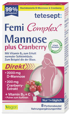 Tetesept Femi Mannose + Cranberry 8 Btl, A-Nr.: 5830597 - 01