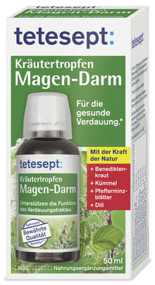 Tetesept Kräutertropfen Magen-Darm 50ml, A-Nr.: 5664822 - 01