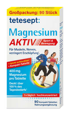 Tetesept Magnesium Aktiv 400mg Fta 90 Stk, A-Nr.: 5316682 - 01