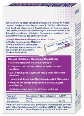 tetesept Melatonin Direkt Sticks, A-Nr.: 5709223 - 04