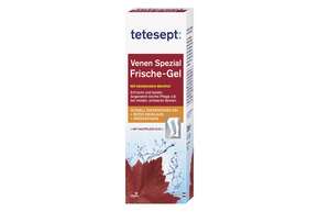 Sie sehen eine Packung Tetesept Venen Frische Gel 125ml, Produktbild: 01 Tetesept Venen Frische Gel 125ml, A-Nr.: 4448789 - 01