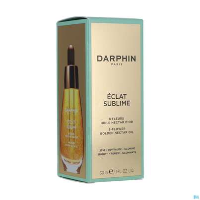 Sie sehen eine Packung Darphin Eclat/sublime Nectar Oil 8-flower Golden Nectar Oil 30ml, Produktbild: 02 Darphin Eclat/sublime Nectar Oil 8-flower Golden Nectar Oil 30ml, A-Nr.: 5805079 - 02