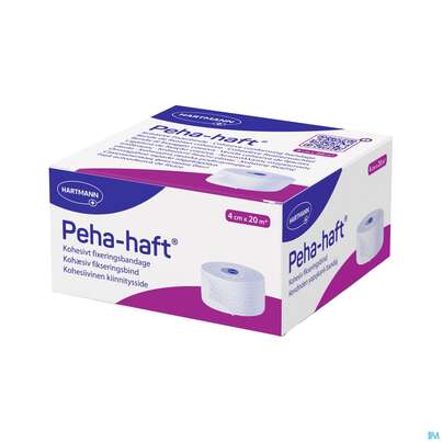 Sie sehen eine Packung Peha-haft Fixierbinde/latexfrei 20mx 4cm 1st, Produktbild: 05 Peha-haft Fixierbinde/latexfrei 20mx 4cm 1st, A-Nr.: 3328273 - 05