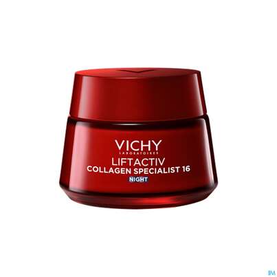 Sie sehen eine Packung Vichy Liftactiv Collagen/specialist Nacht 50ml, Produktbild: 05 Vichy Liftactiv Collagen/specialist Nacht 50ml, A-Nr.: 5344141 - 05