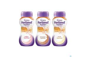 Sie sehen eine Packung Fortimel/multifibre 1,5kcal 200ml Flasche Sortiert 24st, Produktbild: 01 Fortimel/multifibre 1,5kcal 200ml Flasche Sortiert 24st, A-Nr.: 3237754 - 01