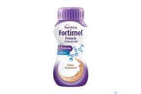 Sie sehen eine Packung Fortimel/protein 200ml 1,5kcal Kaffee 24st, Produktbild: 01 Fortimel/protein 200ml 1,5kcal Kaffee 24st, A-Nr.: 4303358 - 01
