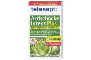 Sie sehen eine Packung tetesept Artischocke Intens Plus Fta 30 Stk., Produktbild: 01 tetesept Artischocke Intens Plus Fta 30 Stk., A-Nr.: 5354777 - 01