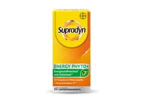 Sie sehen eine Packung Supradyn® ENERGY PHYTO+ Filmtabletten, Produktbild: 01 Supradyn® ENERGY PHYTO+ Filmtabletten, A-Nr.: 5887143 - 01