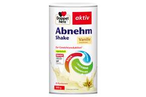 Sie sehen eine Packung Doppelherz Abnehm Shake Soja + Joghurt + Vitamine + Mineralien, Produktbild: 01 Doppelherz Abnehm Shake Soja + Joghurt + Vitamine + Mineralien, A-Nr.: 5677575 - 01