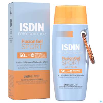 Sie sehen eine Packung Sonnenprodukte Isdin/fotoprotector Fusion Gel Sport Lsf50 100ml, Produktbild: 09 Sonnenprodukte Isdin/fotoprotector Fusion Gel Sport Lsf50 100ml, A-Nr.: 5570104 - 09