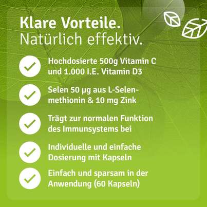 Sie sehen eine Packung Immun Komplex mit Vitamin C, Zink, Selen und Vitamin D3, Produktbild: 05 Immun Komplex mit Vitamin C, Zink, Selen und Vitamin D3, A-Nr.: 5820742 - 05