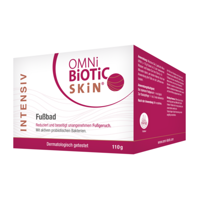 Sie sehen eine Packung OMNi-BiOTiC SKiN® Intensiv-Fußbad, Produktbild: 01 OMNi-BiOTiC SKiN® Intensiv-Fußbad, A-Nr.: 5949832 - 01