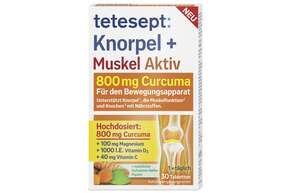 Sie sehen eine Packung tetesept Knorpel + Muskel 800mg 30St., Produktbild: 01 tetesept Knorpel + Muskel 800mg 30St., A-Nr.: 5882401 - 01