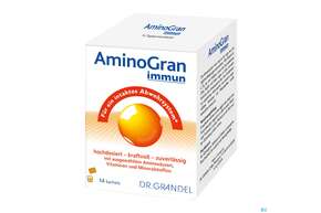 Sie sehen eine Packung Amino Granulat Immun Briefchen Dr.grandel Nr 2199 14st, Produktbild: 01 Amino Granulat Immun Briefchen Dr.grandel Nr 2199 14st, A-Nr.: 3403922 - 01