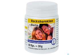 Sie sehen eine Packung Bockshornklee 375mg +biotin Canea Samenextrakt Kapseln 60st, Produktbild: 01 Bockshornklee 375mg +biotin Canea Samenextrakt Kapseln 60st, A-Nr.: 2966913 - 01