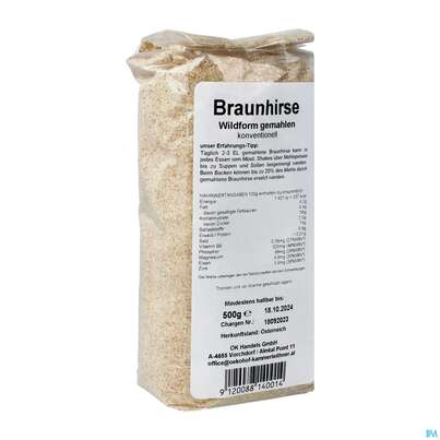 Braunhirse Wildform Gemahlen 500g, A-Nr.: 4900924 - 02