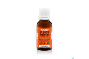 Sie sehen eine Packung Ingwer Tropfen/klassisch Dr.muches 20ml, Produktbild: 01 Ingwer Tropfen/klassisch Dr.muches 20ml, A-Nr.: 4033048 - 01