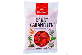 Sie sehen eine Packung Kaiser Bonbons Brustcaramellen 1145 100g, Produktbild: 01 Kaiser Bonbons Brustcaramellen 1145 100g, A-Nr.: 4251259 - 01