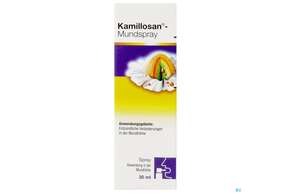 Sie sehen eine Packung Kamillosan Mundspray 30ml, Produktbild: 01 Kamillosan Mundspray 30ml, A-Nr.: 1349851 - 01