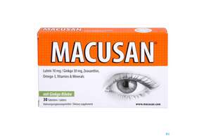 Sie sehen eine Packung Macusan Tabl 30st, Produktbild: 01 Macusan Tabl 30st, A-Nr.: 2856544 - 01