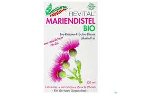 Sie sehen eine Packung Mariendistel Elixier/bio Revital Kraeuter 320ml, Produktbild: 01 Mariendistel Elixier/bio Revital Kraeuter 320ml, A-Nr.: 5680577 - 01