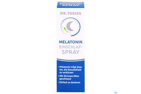 Sie sehen eine Packung Melatonin Einschlafspray -dr.theiss 30ml, Produktbild: 01 Melatonin Einschlafspray -dr.theiss 30ml, A-Nr.: 5383431 - 01