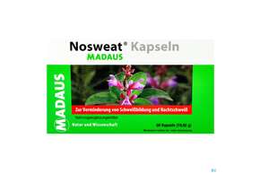Sie sehen eine Packung Nosweat -madaus Kapseln 60st, Produktbild: 01 Nosweat -madaus Kapseln 60st, A-Nr.: 2726706 - 01