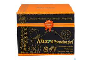 Sie sehen eine Packung Share Pomelozzini Fermentierte Pomelo 20st, Produktbild: 01 Share Pomelozzini Fermentierte Pomelo 20st, A-Nr.: 5185731 - 01