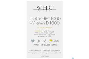 Sie sehen eine Packung Unocardio 1000 Kapseln +vitamin D +omega3 60st, Produktbild: 01 Unocardio 1000 Kapseln +vitamin D +omega3 60st, A-Nr.: 4254482 - 01