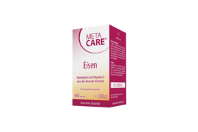 Sie sehen eine Packung META-CARE® Eisen, 60 Kapseln, Produktbild: 01 META-CARE® Eisen, 60 Kapseln, A-Nr.: 5246728 - 01