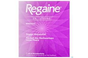 Sie sehen eine Packung Regaine Lsg 2% 60ml, Produktbild: 01 Regaine Lsg 2% 60ml, A-Nr.: 1276678 - 01