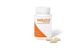 Sie sehen eine Packung KaRaDol magensaftresistente Kapseln 60 Stk., Produktbild: 01 KaRaDol magensaftresistente Kapseln 60 Stk., A-Nr.: 5882424 - 01