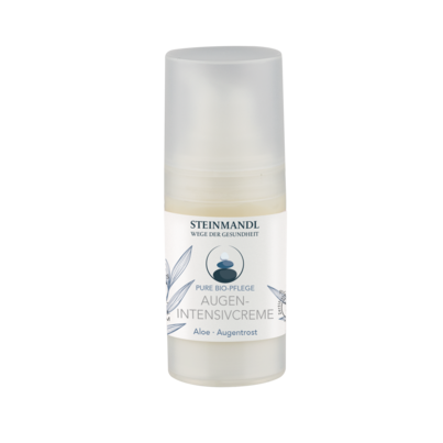 Sie sehen eine Packung STEINMANDL PURE AUGEN INTENSIVCREME 15ML, Produktbild: 01 STEINMANDL PURE AUGEN INTENSIVCREME 15ML, A-Nr.: 5975019 - 01