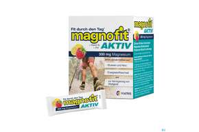 Sie sehen eine Packung Magnofit Aktiv 300mg Stick 30st, Produktbild: 01 Magnofit Aktiv 300mg Stick 30st, A-Nr.: 5833495 - 01