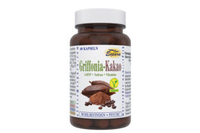 Sie sehen eine Packung Griffonia-Kakao Kapseln, Produktbild: 01 Griffonia-Kakao Kapseln, A-Nr.: 5956393 - 01