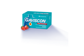 Sie sehen eine Packung GAVISCON ERDBEER KTBL 48 ST, Produktbild: 01 GAVISCON ERDBEER KTBL 48 ST, A-Nr.: 5542361 - 01