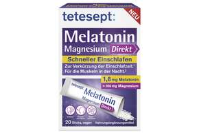 TETESEPT Melatonin 1,8mg + Magnesium Direkt Sticks 20 St., A-Nr.: 5709223 - 01
